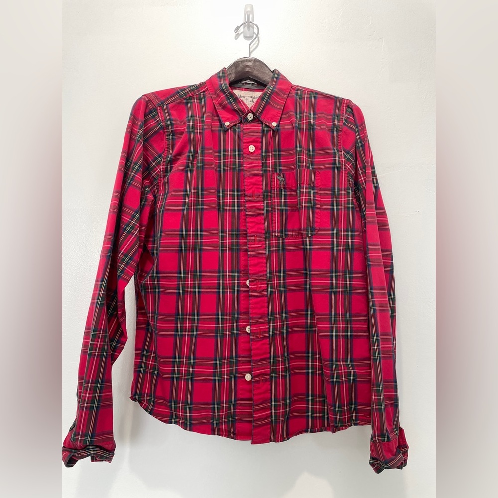Abercrombie and Fitch plaid button up shirt